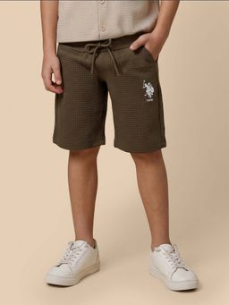U.S. POLO ASSN. - Kids Boys Textured Regular Fit Shorts