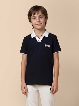 U.S. POLO ASSN. - Kids Boys Solid Regular Fit Polo T-Shirt