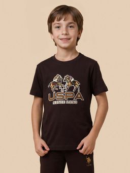 U.S. POLO ASSN. - Kids Boys Brand Printed Regular Fit T-Shirt