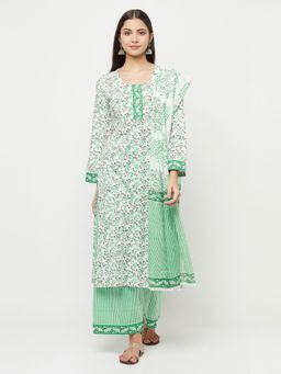 Safaa - Cotton Floral Print Salwar Suit Dress Material_PR-819 (Set of 3)