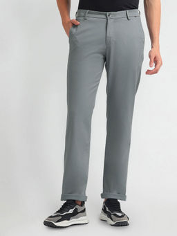 Arrow Sports - Mid Rise Slim Fit Trousers