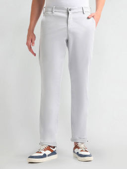 Arrow Sports - Mid Rise Solid Trousers