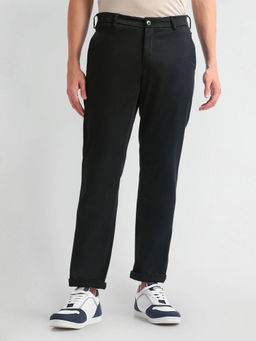 Arrow Sports - Mid Rise Solid Trousers