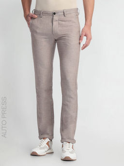 Arrow Sports - Slim Fit Dobby Trousers