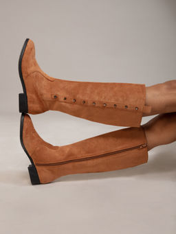 Twenty Dresses by Nykaa Fashion - Dark Beige What Love Looks Like Boots