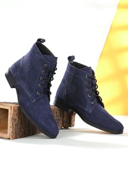 CLOG LONDON - Men Navy Blue Casual Boots