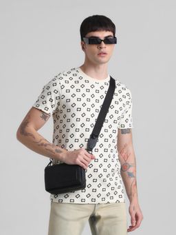 Jack & Jones - Men White Cotton Regular Fit T-Shirt