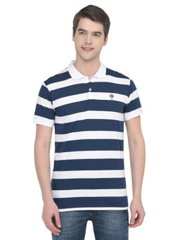 WOODLAND - Casuals White Cotton Polo T-shirt For Men