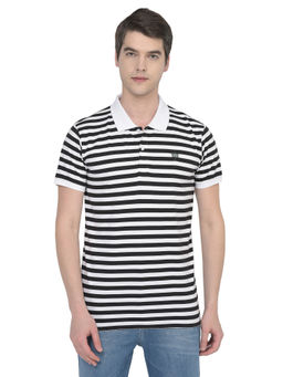WOODLAND - Casuals White Cotton Polo T-shirt For Men