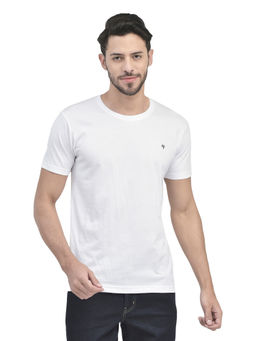 WOODLAND - Casuals White Cotton T Shirt For Men