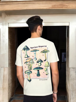 WOODLAND - A Skating Monk Casuals Blue Cotton T Shirt For Unisex