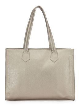 Praccessorii - Grey Smart Textured Laptop Bag