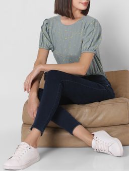 VERO MODA - Women Solid Blue Jeans