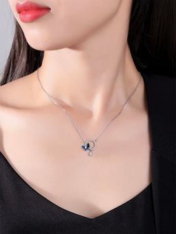 Raajsi By Yellow Chimes - 925 Sterling Silver Necklace Pure Silver Pendant Chain
