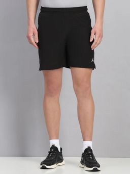 Fitleasure - Men Black Polyester Solid Shorts