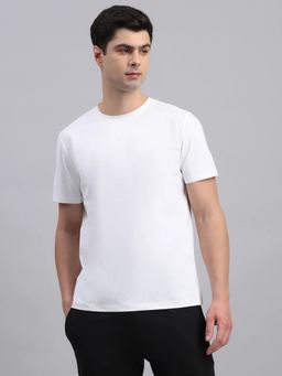 Fitleasure - White Sustainable Eco Soft Skin Friendly Breathable Nature Stretch Flex T-Shirt