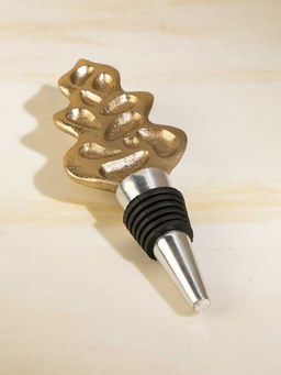 Freedom Tree - Tan Handcrafted Brass and Metal Wine Bottle Cork