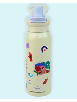 Little Surprise Box - Multi-Color Power Woman Flask Water Bottle, 600ml