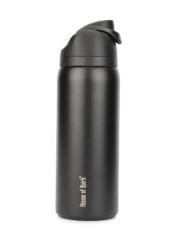 House of Quirk - Sippease Insulated Stainless Steel Water Bottle with Straw 950ML (Black)