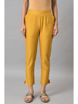 Elleven - Mustard Basic Cotton Trousers