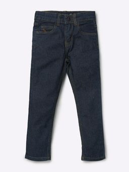 Tales & Stories - Boys Dark Blue Solid Jeans