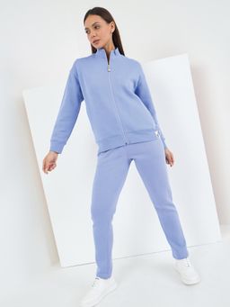 Sweet Dreams - Women Solid Tracksuit - Blue