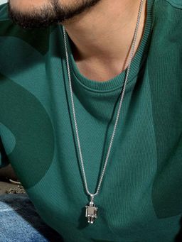 Joker and Witch - Joker & Witch Chained To The Rhythm Mens Silver Necklace