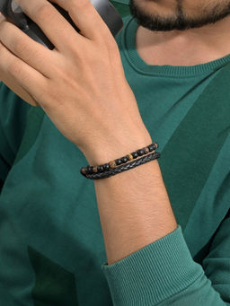 Joker and Witch - Joker & Witch Viper Brown Mens Bracelet