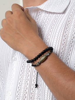 Joker and Witch - Joker & Witch Maximus Men Beaded Black Bracelet