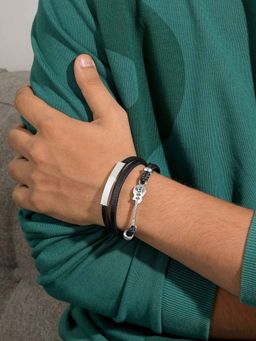 Joker and Witch - Joker & Witch Street Beat Mens Black Bracelet