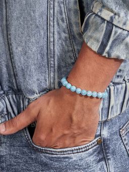 Joker and Witch - Joker & Witch Better Man Blue Beaded Bracelet