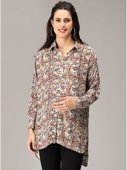 The Mom Store - Kimaya Maternity And Nursing Oversized Shirt