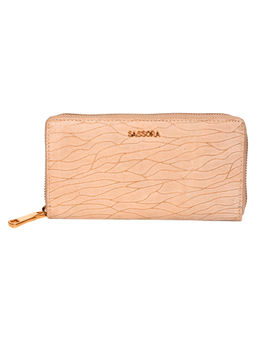 Sassora - Women Brown Genuine Leather RFID Wallet (4 Card Slots) (M)