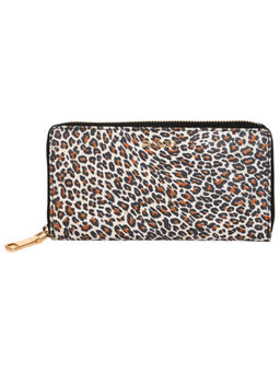 Sassora - Women Trendy White Genuine Leather RFID Wallet (4 Card Slots) (M)