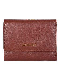 Sassora - Brown 100% Genuine Leather RFID Women Wallet (M)