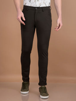 CRIMSOUNE CLUB - Men Olive Knitted Trouser