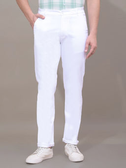 CRIMSOUNE CLUB - Men White Trouser