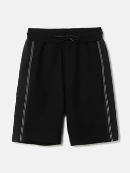 Antony Morato - Boys Black Solid Regular Fit Shorts
