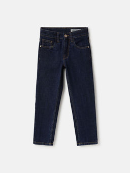 Blue Giraffe - Boys Blue Mid Rise Straight Fit Jeans
