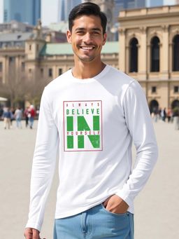 Bewakoof - Men White Typography T-shirt