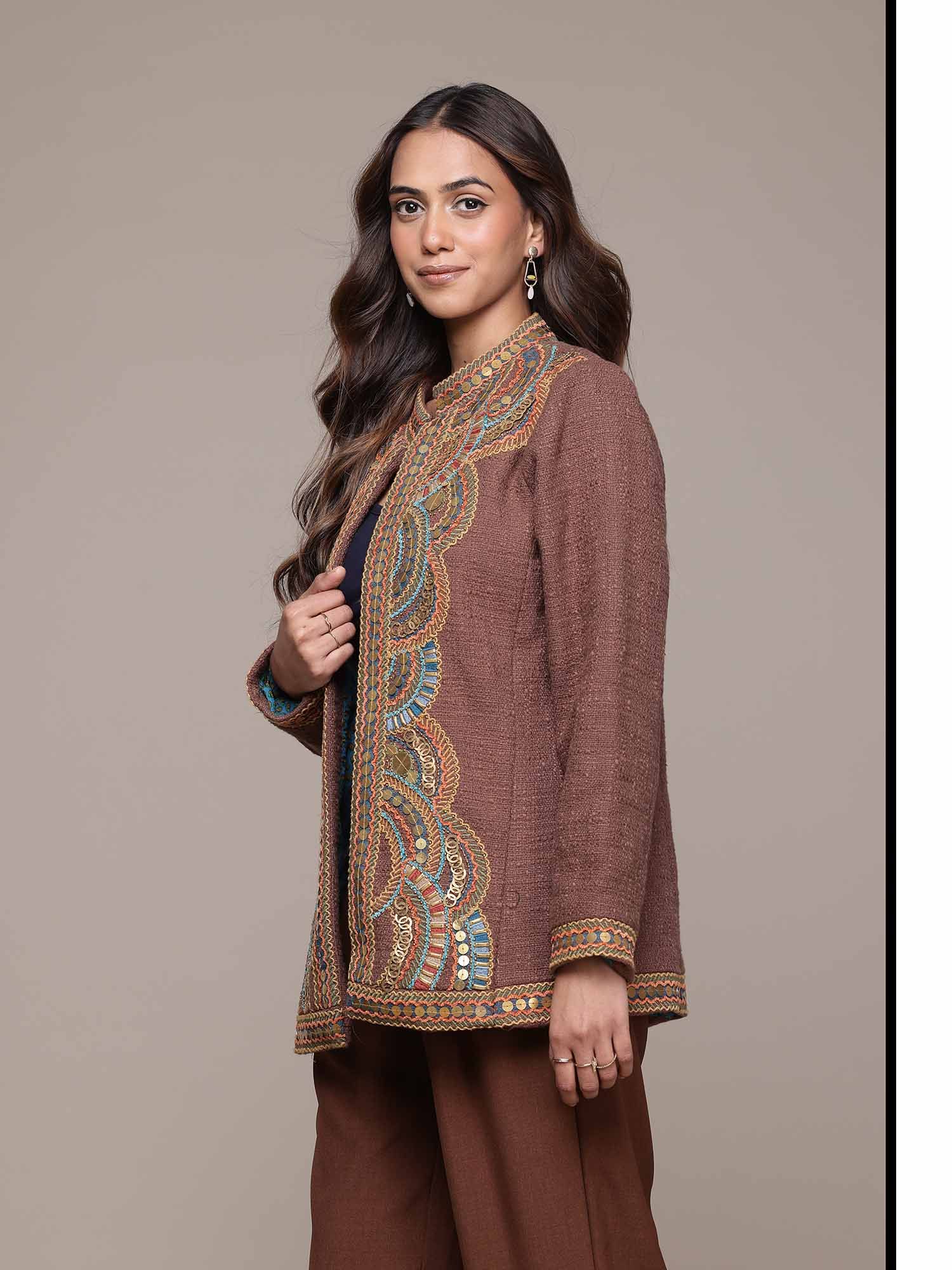 ritu kumar Mauve Yale Jacket-picture-10