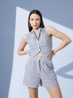 STREET 9 - Blue Stripes Co-Ord Set