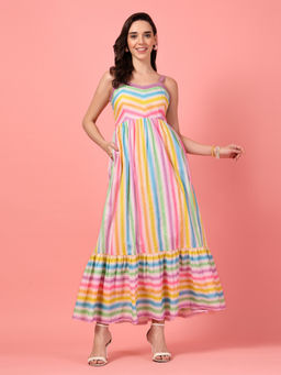 GULABiDRESS - Multi-Color Printed Empire 1 Dress