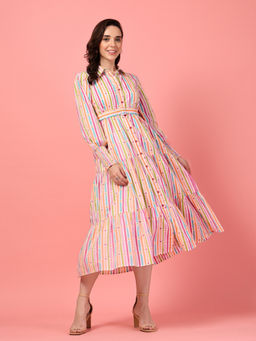 GULABiDRESS - Multi-Color Printed Empire 1 Dress
