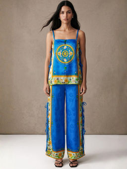 Outzidr - Blue Printed Co-Ord Set
