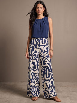Outzidr - Blue Abstract Co-Ord Set