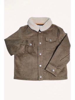 One Friday - Kids Boys Green Solid Jacket