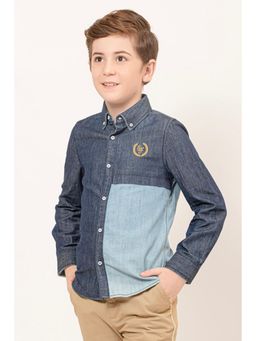One Friday - Kids Boys Blue Denim Shirt