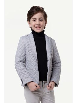 One Friday - Kids Boys Grey Quilted Blazer