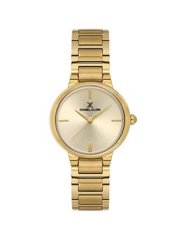 Daniel Klein - Women Sleek & Stylish Premium Design Gold Dial Analog Watch - DK.1.14100-4 (M)